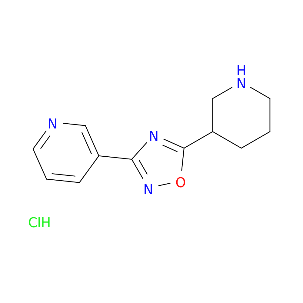 3-[5-(3-piperidinyl)-1,2,4-oxadiazol-3-yl]pyridine hydrochloride