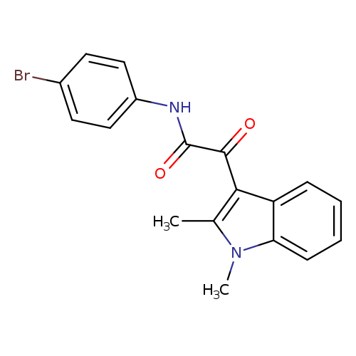 N-(4-bromophenyl)-2-(1,2-dimethyl-1H-indol-3-yl)-2-oxoacetamide