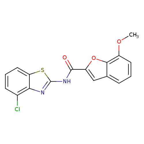 N-(4-chloro-1,3-benzothiazol-2-yl)-7-methoxy-1-benzofuran-2-carboxamide