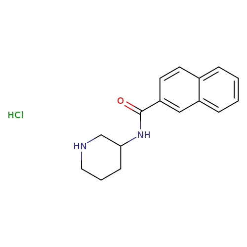 N-(piperidin-3-yl)naphthalene-2-carboxamide hydrochloride
