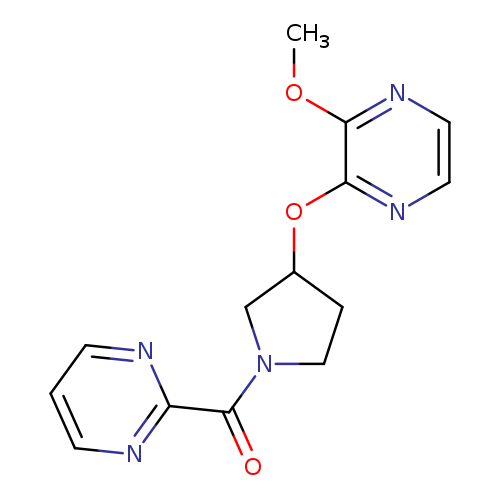 2-methoxy-3-{[1-(pyrimidine-2-carbonyl)pyrrolidin-3-yl]oxy}pyrazine