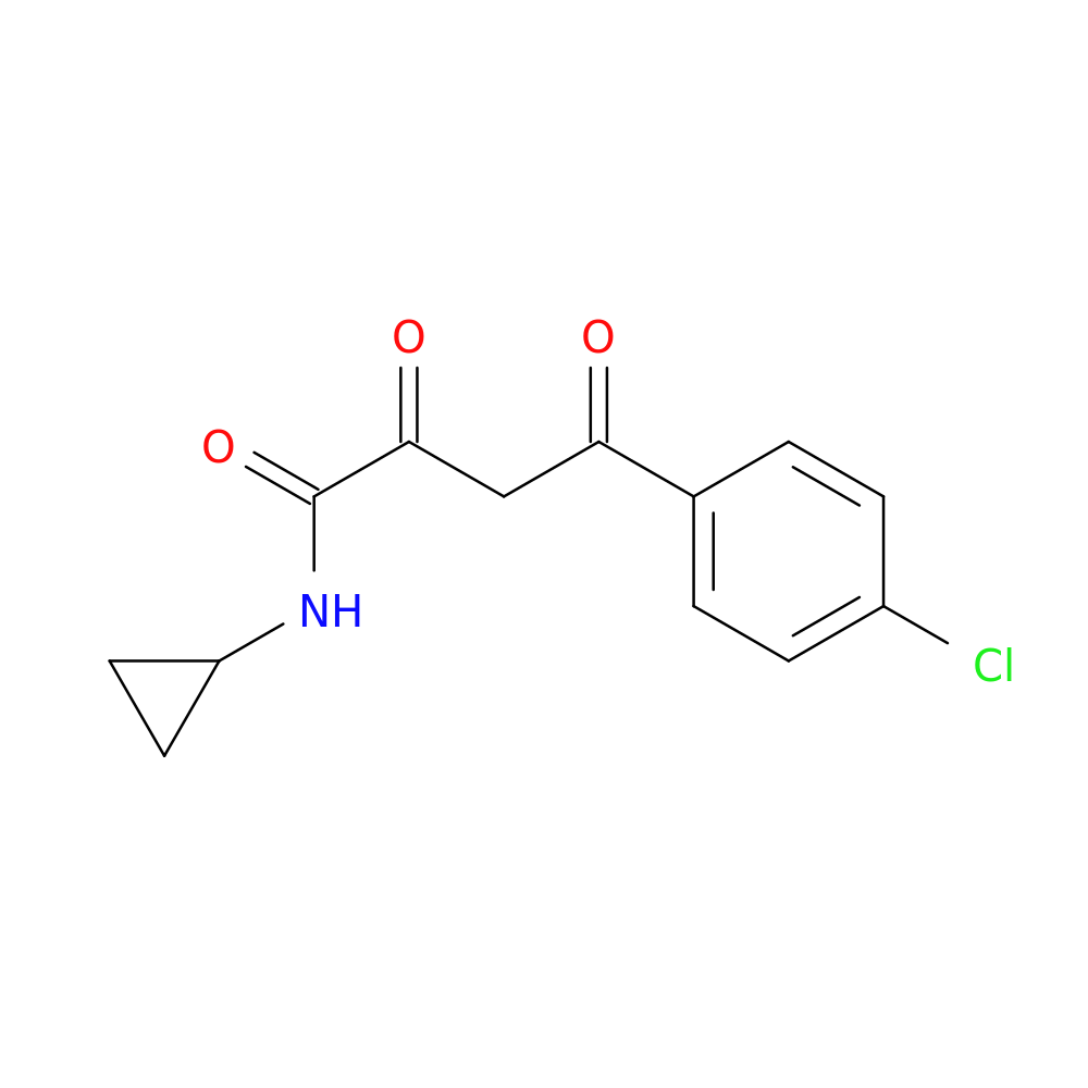 4-(4-chlorophenyl)-N-cyclopropyl-2,4-dioxobutanamide