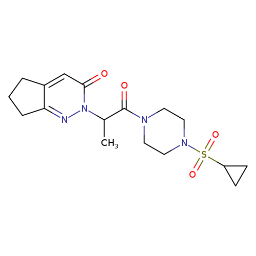 2-{1-[4-(cyclopropanesulfonyl)piperazin-1-yl]-1-oxopropan-2-yl}-2H,3H,5H,6H,7H-cyclopenta[c]pyridazin-3-one