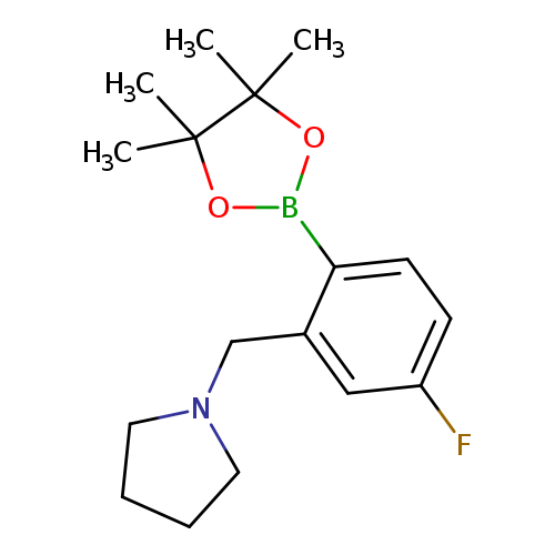 4-Fluoro-2-(pyrrolidinomethyl)phenylboronic acid, pinacol ester