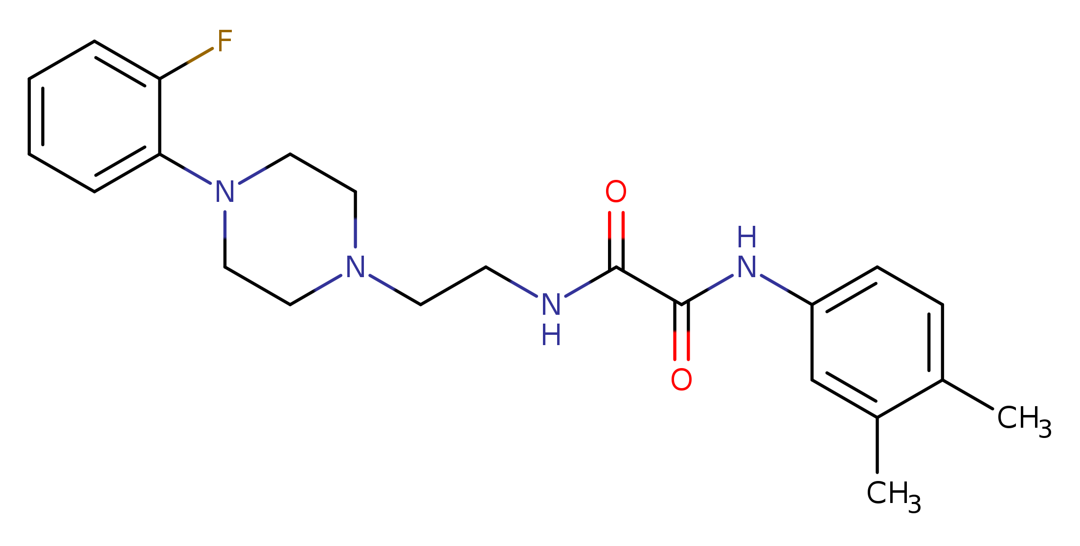 N'-(3,4-dimethylphenyl)-N-{2-[4-(2-fluorophenyl)piperazin-1-yl]ethyl}ethanediamide