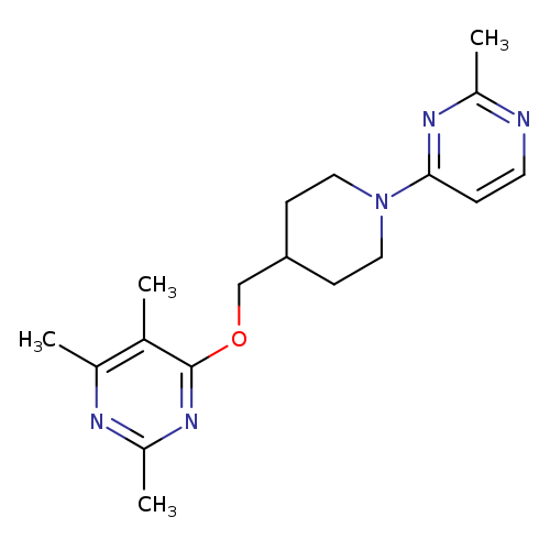 2,4,5-trimethyl-6-{[1-(2-methylpyrimidin-4-yl)piperidin-4-yl]methoxy}pyrimidine
