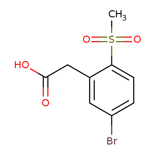 2-(5-bromo-2-methanesulfonylphenyl)acetic acid