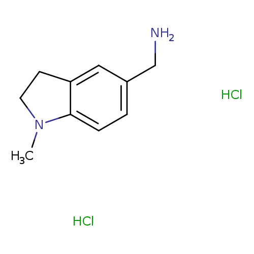 (1-methyl-2,3-dihydro-1H-indol-5-yl)methanamine dihydrochloride