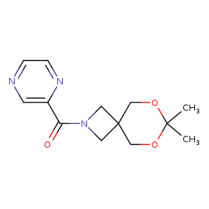 7,7-dimethyl-2-(pyrazine-2-carbonyl)-6,8-dioxa-2-azaspiro[3.5]nonane