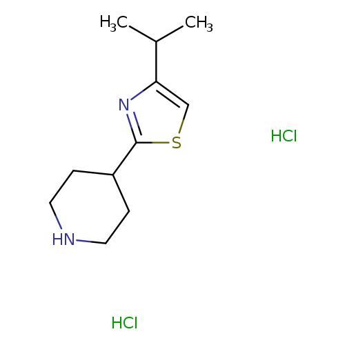 4-[4-(propan-2-yl)-1,3-thiazol-2-yl]piperidine dihydrochloride
