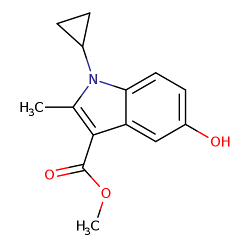 methyl 1-cyclopropyl-5-hydroxy-2-methyl-1H-indole-3-carboxylate