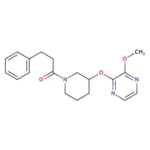 1-{3-[(3-methoxypyrazin-2-yl)oxy]piperidin-1-yl}-3-phenylpropan-1-one