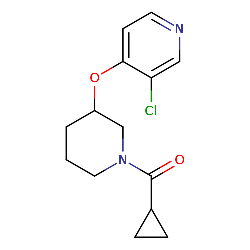3-chloro-4-[(1-cyclopropanecarbonylpiperidin-3-yl)oxy]pyridine