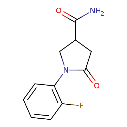 1-(2-fluorophenyl)-5-oxopyrrolidine-3-carboxamide