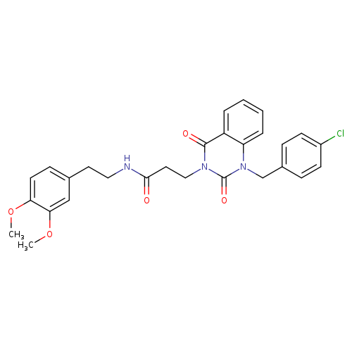 3-{1-[(4-chlorophenyl)methyl]-2,4-dioxo-1,2,3,4-tetrahydroquinazolin-3-yl}-N-[2-(3,4-dimethoxyphenyl)ethyl]propanamide