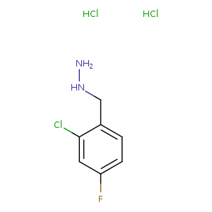 Hydrazine, [(2-chloro-4-fluorophenyl)methyl]-, hydrochloride (1:2)