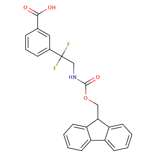 3-[2-({[(9H-fluoren-9-yl)methoxy]carbonyl}amino)-1,1-difluoroethyl]benzoic acid