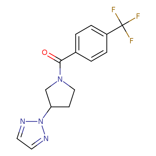 2-{1-[4-(trifluoromethyl)benzoyl]pyrrolidin-3-yl}-2H-1,2,3-triazole