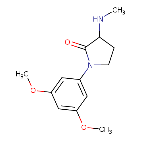 1-(3,5-dimethoxyphenyl)-3-(methylamino)pyrrolidin-2-one