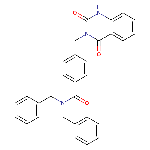 N,N-dibenzyl-4-[(2,4-dioxo-1,2,3,4-tetrahydroquinazolin-3-yl)methyl]benzamide
