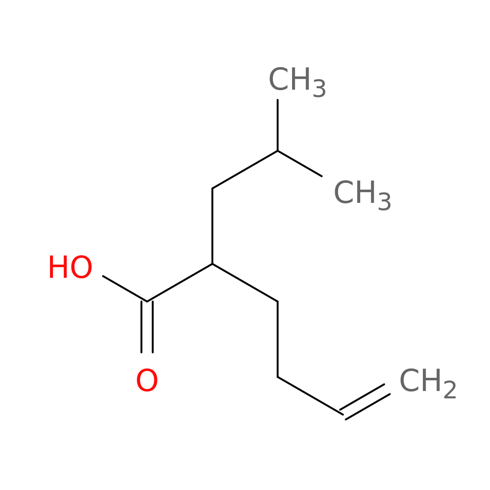 2-(2-methylpropyl)hex-5-enoic acid
