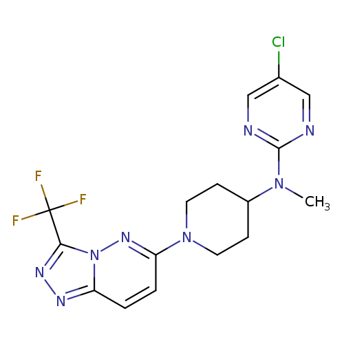 5-chloro-N-methyl-N-{1-[3-(trifluoromethyl)-[1,2,4]triazolo[4,3-b]pyridazin-6-yl]piperidin-4-yl}pyrimidin-2-amine