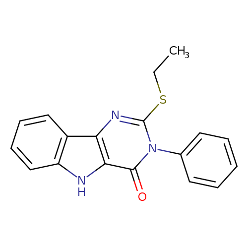 2-(ethylsulfanyl)-3-phenyl-3H,4H,5H-pyrimido[5,4-b]indol-4-one