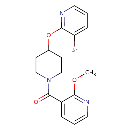 3-{4-[(3-bromopyridin-2-yl)oxy]piperidine-1-carbonyl}-2-methoxypyridine