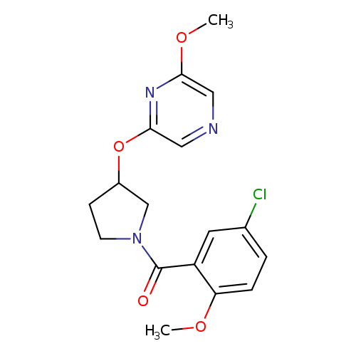 2-{[1-(5-chloro-2-methoxybenzoyl)pyrrolidin-3-yl]oxy}-6-methoxypyrazine