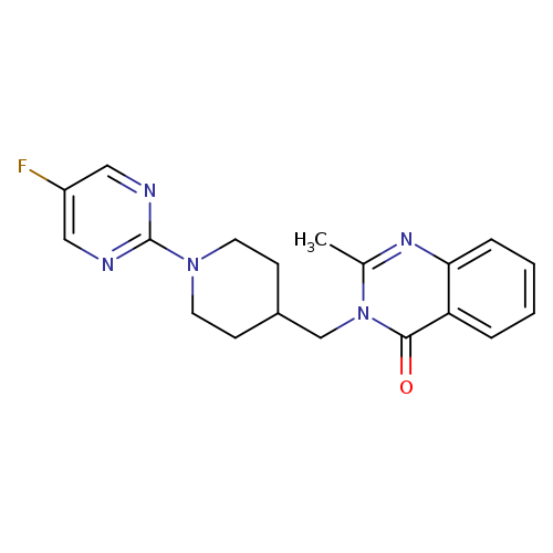 3-{[1-(5-fluoropyrimidin-2-yl)piperidin-4-yl]methyl}-2-methyl-3,4-dihydroquinazolin-4-one