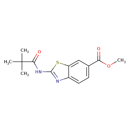 methyl 2-(2,2-dimethylpropanamido)-1,3-benzothiazole-6-carboxylate