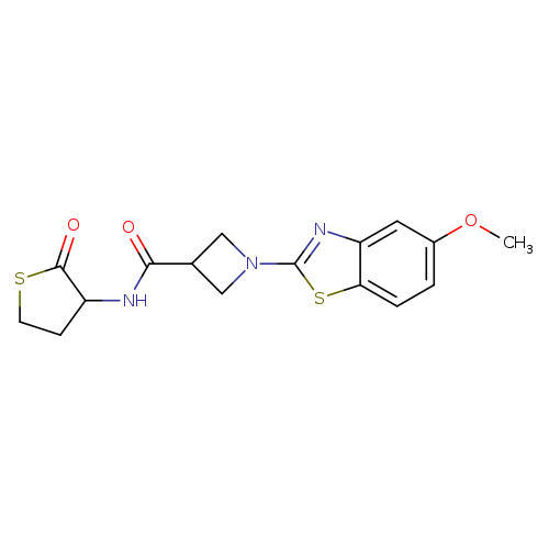 1-(5-methoxy-1,3-benzothiazol-2-yl)-N-(2-oxothiolan-3-yl)azetidine-3-carboxamide