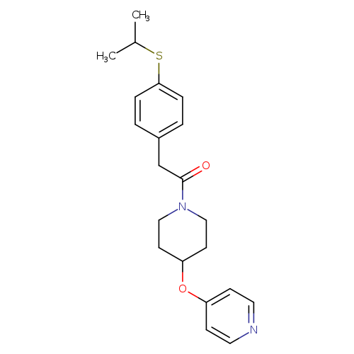 2-[4-(propan-2-ylsulfanyl)phenyl]-1-[4-(pyridin-4-yloxy)piperidin-1-yl]ethan-1-one