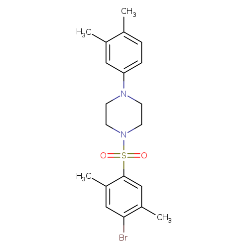 1-(4-bromo-2,5-dimethylbenzenesulfonyl)-4-(3,4-dimethylphenyl)piperazine