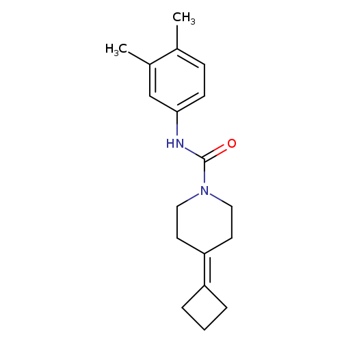 4-cyclobutylidene-N-(3,4-dimethylphenyl)piperidine-1-carboxamide