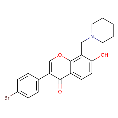 3-(4-bromophenyl)-7-hydroxy-8-[(piperidin-1-yl)methyl]-4H-chromen-4-one