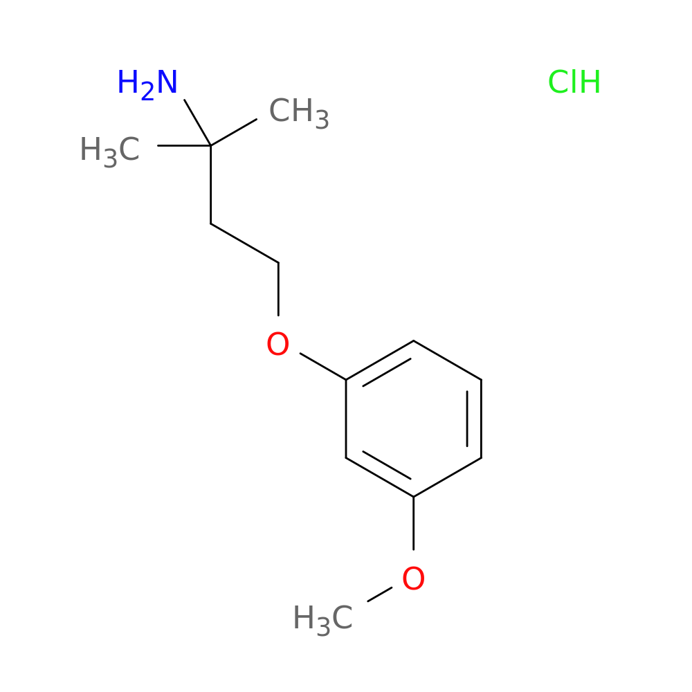 4-(3-methoxyphenoxy)-2-methylbutan-2-amine hydrochloride