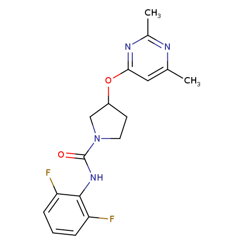 N-(2,6-difluorophenyl)-3-[(2,6-dimethylpyrimidin-4-yl)oxy]pyrrolidine-1-carboxamide