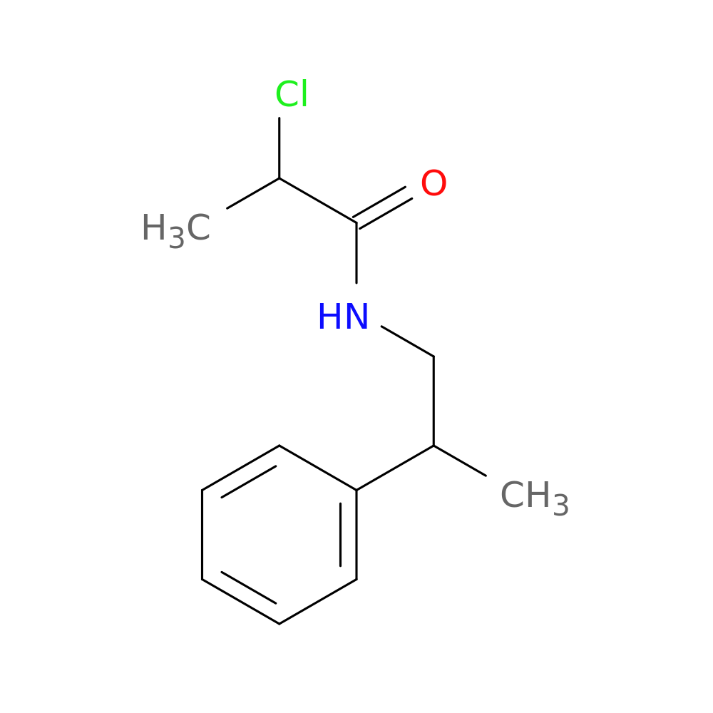 2-chloro-N-(2-phenylpropyl)propanamide