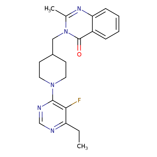 3-{[1-(6-ethyl-5-fluoropyrimidin-4-yl)piperidin-4-yl]methyl}-2-methyl-3,4-dihydroquinazolin-4-one