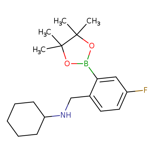 Benzenemethanamine, N-cyclohexyl-4-fluoro-2-(4,4,5,5-tetramethyl-1,3,2-dioxaborolan-2-yl)-