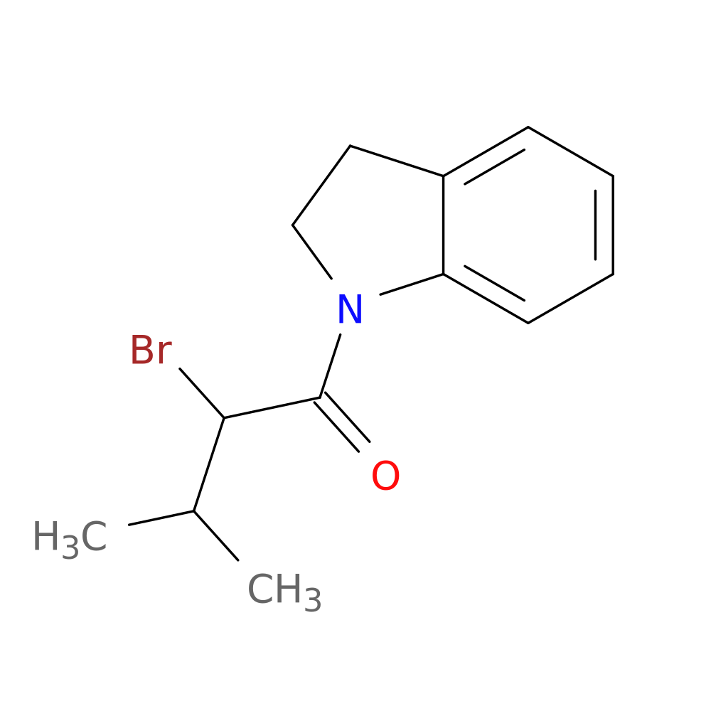 2-bromo-1-(2,3-dihydro-1H-indol-1-yl)-3-methylbutan-1-one