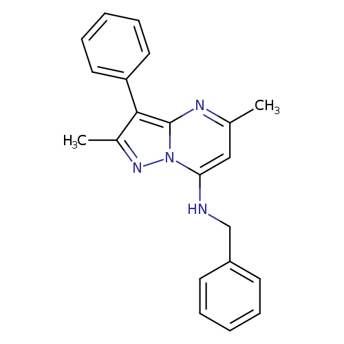 N-benzyl-2,5-dimethyl-3-phenylpyrazolo[1,5-a]pyrimidin-7-amine