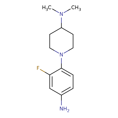 1-(4-amino-2-fluorophenyl)-N,N-dimethylpiperidin-4-amine