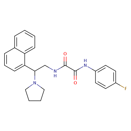 N'-(4-fluorophenyl)-N-[2-(naphthalen-1-yl)-2-(pyrrolidin-1-yl)ethyl]ethanediamide