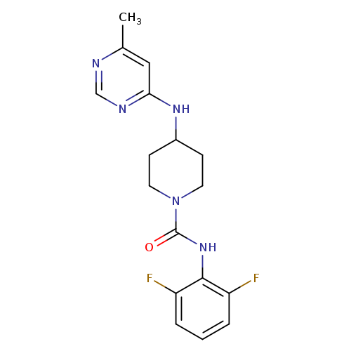 N-(2,6-difluorophenyl)-4-[(6-methylpyrimidin-4-yl)amino]piperidine-1-carboxamide