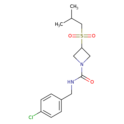 N-[(4-chlorophenyl)methyl]-3-(2-methylpropanesulfonyl)azetidine-1-carboxamide
