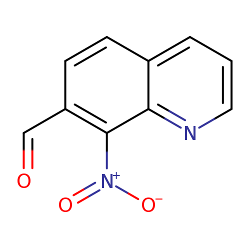 7-Quinolinecarboxaldehyde, 8-nitro-
