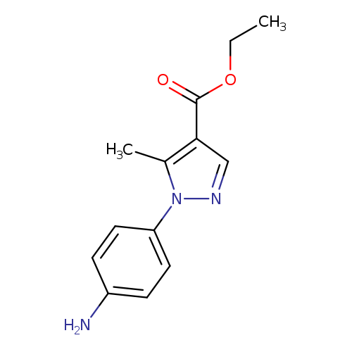 1H-Pyrazole-4-carboxylic acid, 1-(4-aminophenyl)-5-methyl-, ethyl ester
