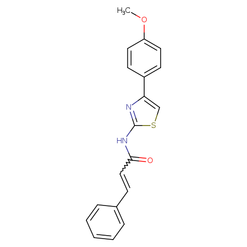 (2Z)-N-[4-(4-methoxyphenyl)-1,3-thiazol-2-yl]-3-phenylprop-2-enamide